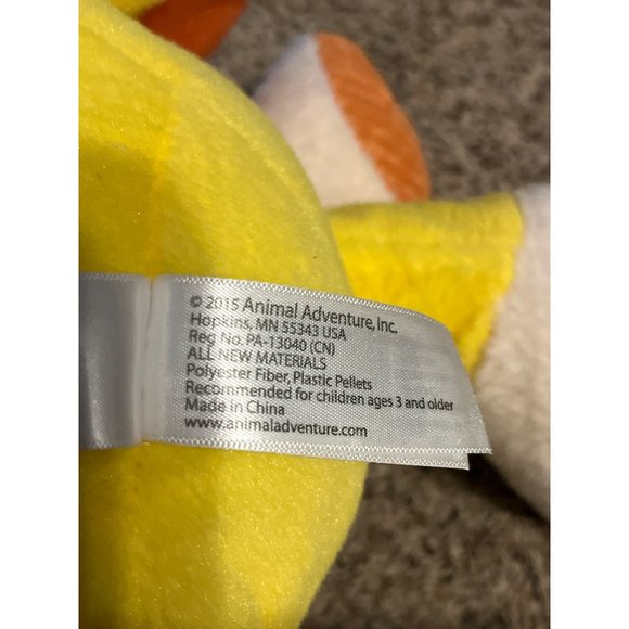 Animal Adventure Lion 13" Fun Plush Yellow Orange 2015 Cuddly Soft Felt Mane - Picture 5 of 9